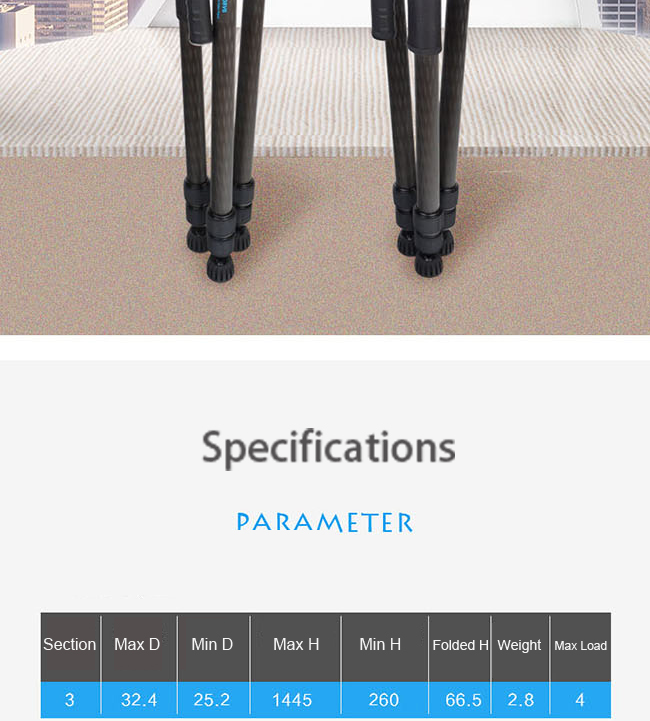 C38V6Photography tripod(图3)