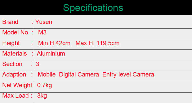 M3 Photography tripod(图3)