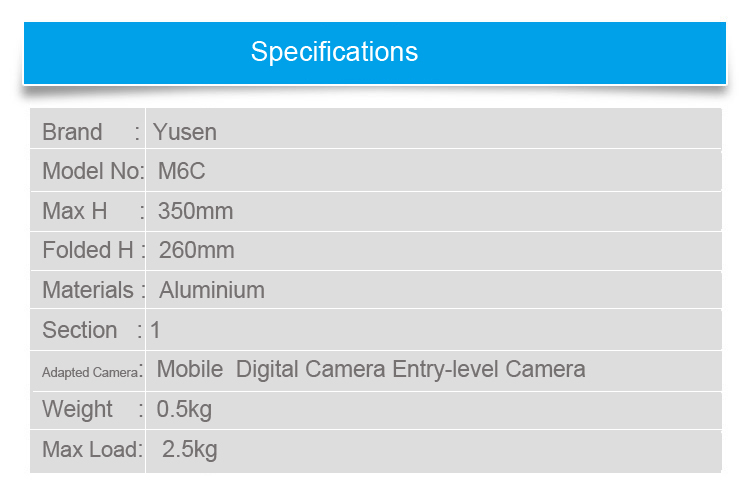 M6C Photography tripod(图8)