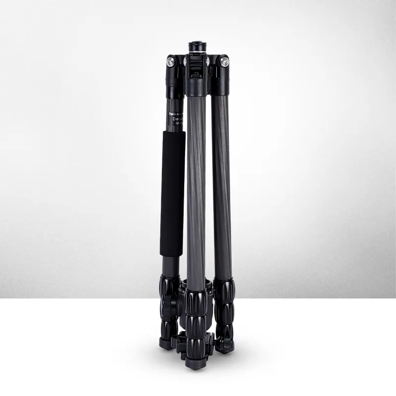 Foldable Carbon Fiber Tripod Monopod 360°Ball Head Detachable Max Load at 10kg Adjustable Height from 53cm to 160cm for Camera Phone